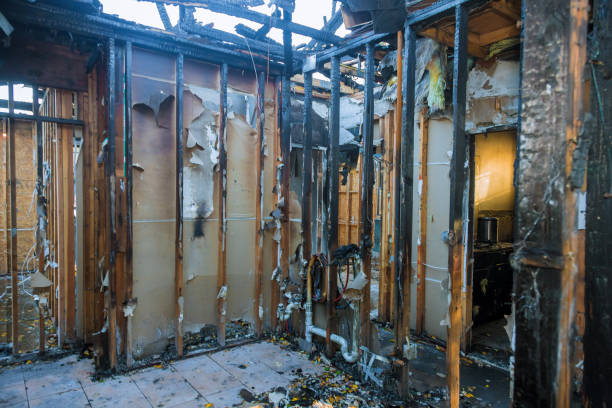Professional Fire Board Up technician working in Columbus, OH
